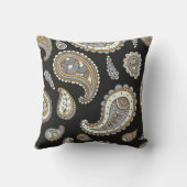 レトロペイズリーパターン クッション (裏面)