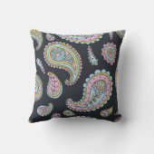 レトロペイズリーパターン クッション (裏面)
