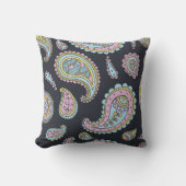 レトロペイズリーパターン クッション (正面)