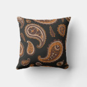 レトロペイズリーパターン クッション (裏面)