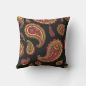 レトロペイズリーパターン クッション (裏面)
