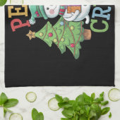 レトロペットクルークリスマス小児ナース看護 キッチンタオル (折り畳み)