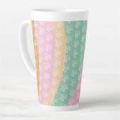 レトロペットポープリントマーブルグルーヴィ カフェラテマグ (左アングル)