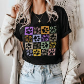 レトロペット市松模様にポー Tシャツ
