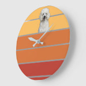 レトロペット ラージ壁時計 (傾斜)