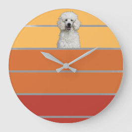 レトロペット ラージ壁時計