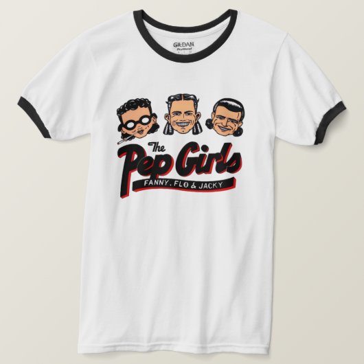 レトロペップガールズ Tシャツ (デザイン正面)