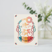 レトロペトスキー自転車トレイル ポストカード (スタンド正面)