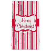 レトロペパーミントキャンディクリスマス抱き枕 スモールペーパーバッグ (正面)