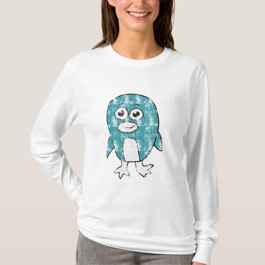 レトロペンギン Tシャツ (正面)