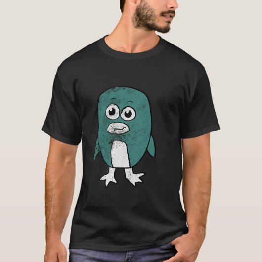 レトロペンギン Tシャツ (正面)