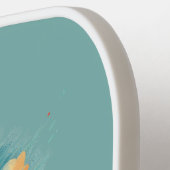 レトロペンシルバニア州の州旅行地図 ピックルボールラケット (左詳細)