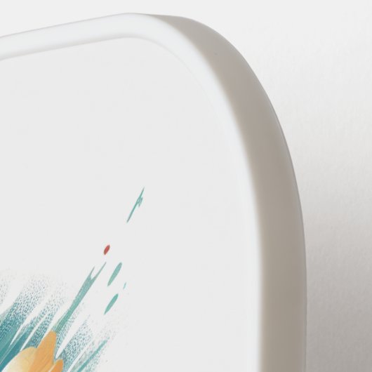 レトロペンシルバニア州の州旅行地図 ピックルボールラケット (左詳細)