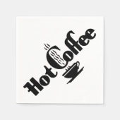 レトロホットコーヒー スタンダードカクテルナプキン (正面)