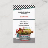 レトロホットドッグショップ 名刺 (正面)