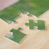 レトロホットピンクアウンティ写真 ジグソーパズル (側面)