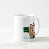 レトロホットピンクママ写真 コーヒーマグカップ (正面右)