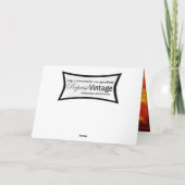 レトロホット誕生日 カード (裏面)