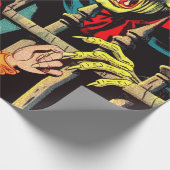 レトロホラーヴァンパイア漫画 ラッピングペーパー (角)