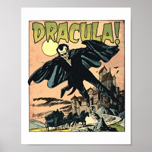 レトロホラー映画モンスターヴァンパイアヴィンテージハロー ポスター (正面)