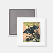 レトロホラー映画モンスターヴァンパイアヴィンテージハロー マグネット (正面/裏面)