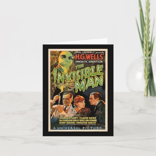 レトロホラー映画Sモンスタースハロウィーン カード (正面)