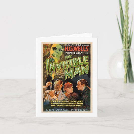 レトロホラー映画Sモンスタースハロウィーン カード (正面)