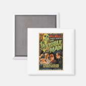 レトロホラー映画Sモンスタースハロウィーン マグネット (正面/裏面)