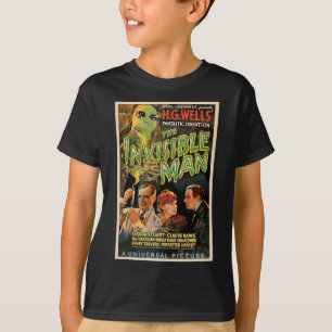 レトロホラー映画Sモンスタースハロウィーン Tシャツ