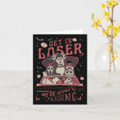 レトロホラー男子 諦めんなよ、俺たちスラッシングしに行くぜ カード (黄色い花)