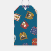 レトロホリデイインアグリーなセータークリスマスパーティー ギフトタグ (裏面)