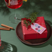 レトロホリデイインアグリーなセータークリスマスパーティー スクエアシール