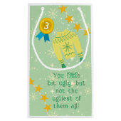 レトロホリデイインアグリーなセータークリスマスパーティー スモールペーパーバッグ (裏面)