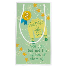 レトロホリデイインアグリーなセータークリスマスパーティー スモールペーパーバッグ