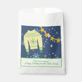 レトロホリデイインアグリーなセータークリスマスパーティー フェイバーバッグ