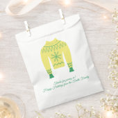 レトロホリデイインアグリーなセータークリスマスパーティー フェイバーバッグ (クリップ留めされた状態)