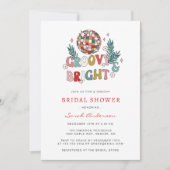 レトロホリデイブライダルシャワー 招待状 (正面)