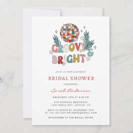 レトロホリデイブライダルシャワー 招待状