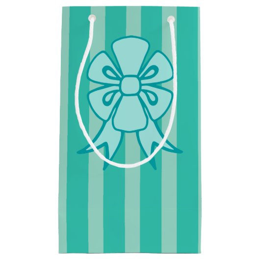 レトロホリデーアクアボウ抱き枕 スモールペーパーバッグ (正面)