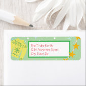 レトロホリデーインアグリーなクリスマスセーターラベル ラベル (インサイチュ)