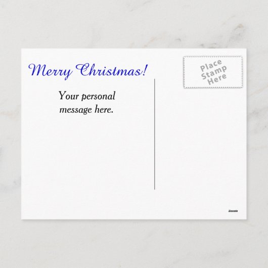 レトロホリデーエンジェルポストカード シーズンポストカード (裏面)