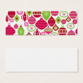 レトロホリデーオーナメントクリスマスパターン (正面&裏面)