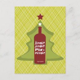 レトロホリデーカクテル招待状 インビテーションポストカード