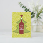 レトロホリデーカクテル招待状 インビテーションポストカード (スタンド正面)