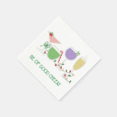 レトロホリデーカクテル スタンダードカクテルナプキン (角)