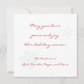 レトロホリデーカードテンプレート シーズンカード (裏面)