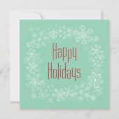 レトロホリデーカードテンプレート シーズンカード (正面)