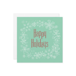 レトロホリデーカードテンプレート シーズンカード