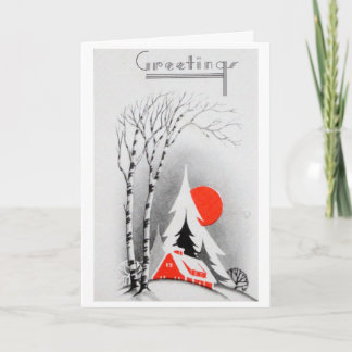 レトロホリデーカード シーズンカード