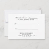 レトロホリデーグリーンレッドフラワーフレームクリスマス (裏面)